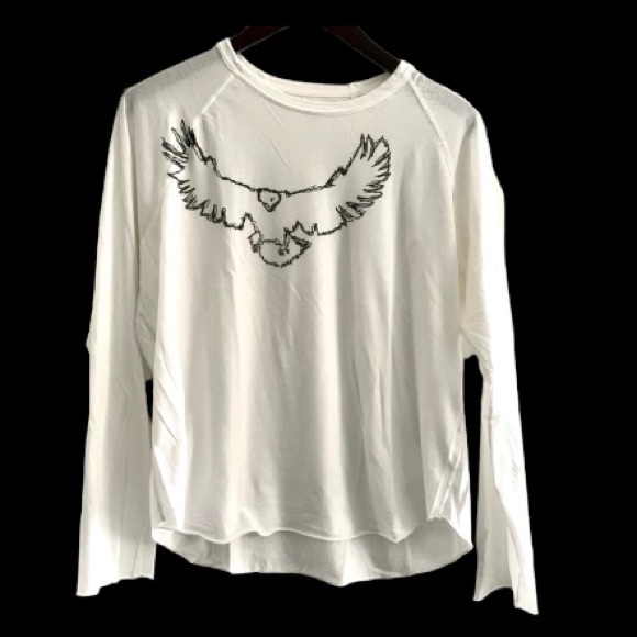 JOIE MEN'S LONG SLEEVE, 100% COTTON, GRAPHIC T-SHIRT, SIZE MEDIUM - Picture 1 of 12